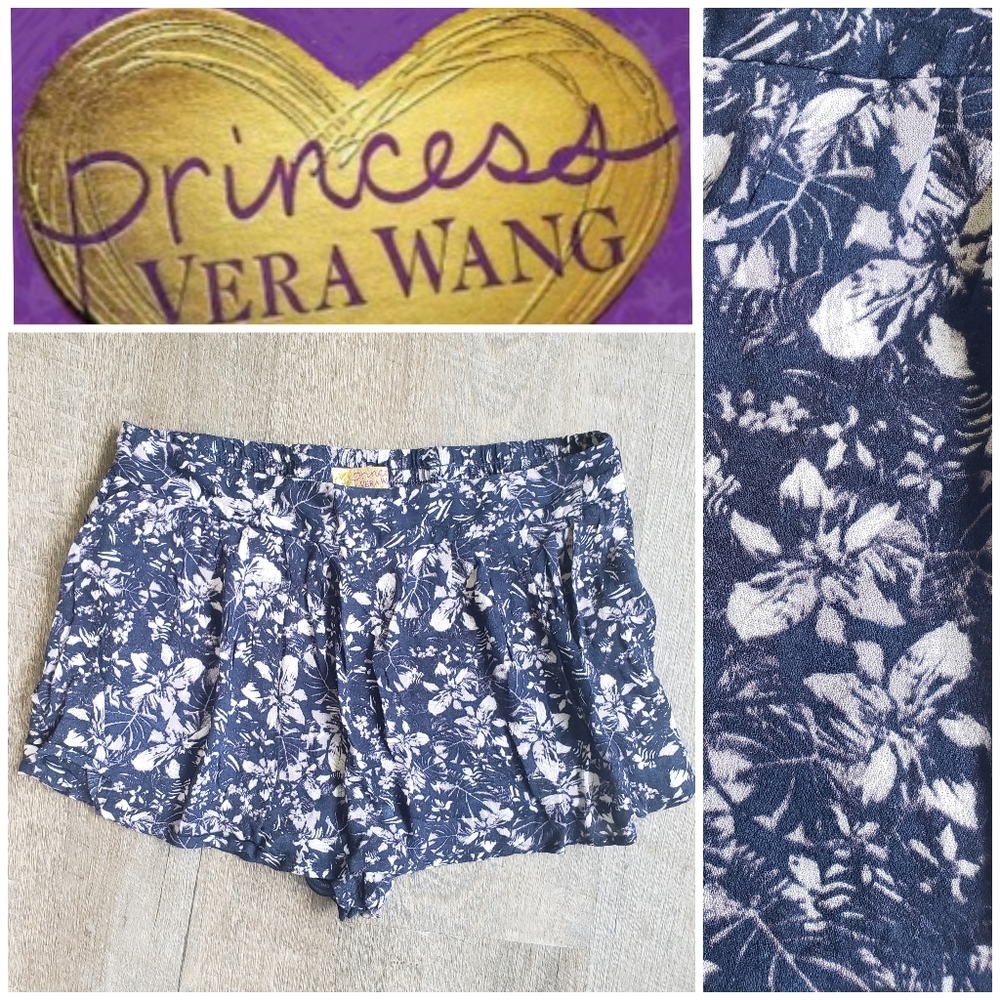 Princess Vera Wang Navy Floral Skort